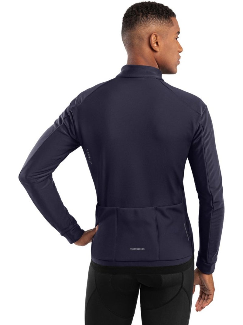Veste vélo softshell homme cyclisme homme j1 elba Bleu marine - Kiabi
