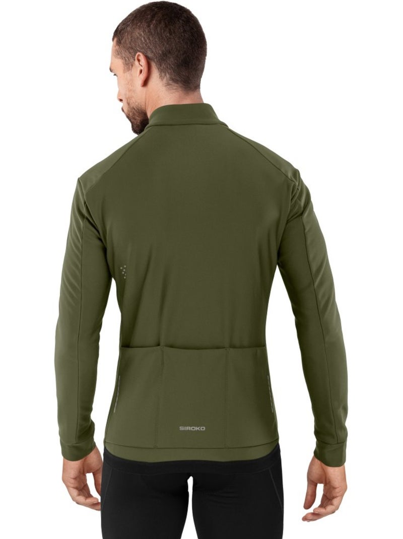 Veste vélo softshell homme cyclisme homme j1 khangai Vert - Kiabi