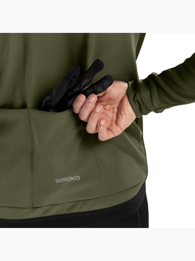 Veste vélo softshell homme cyclisme homme j1 khangai Vert - Kiabi