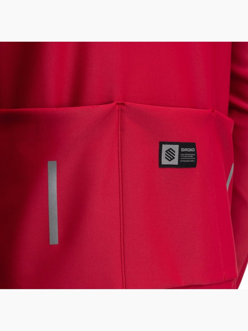 Veste vélo softshell homme cyclisme homme j3 souplesse Rouge - Kiabi