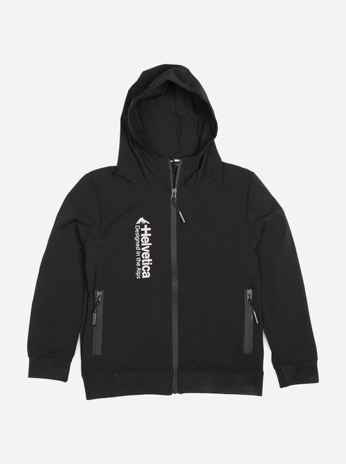 Veste zippé à capuche - Helvetica - Kiabi Veste zippé à capuche - Helvetica - Kiabi