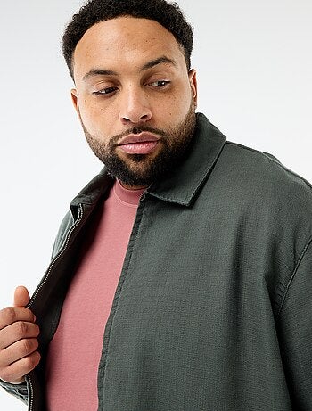 Veste zippée avec col chemise