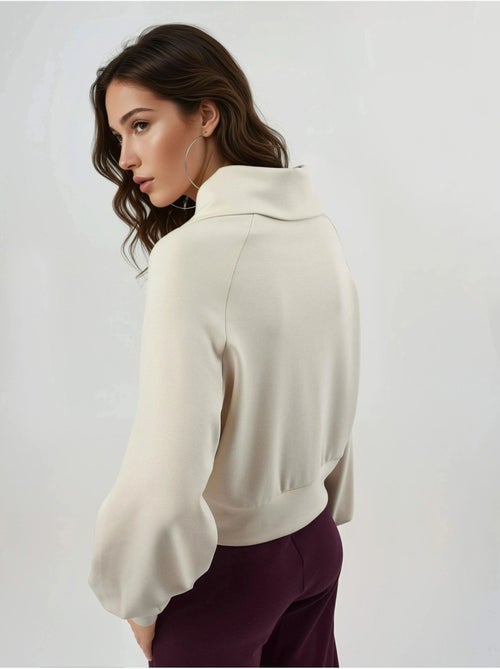 Veste zippée coupe décontractée avec col montant busem - Kiabi Veste zippée coupe décontractée avec col montant busem - Kiabi