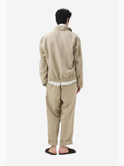 Veste zippée en lyocell et lin giesto - Kiabi