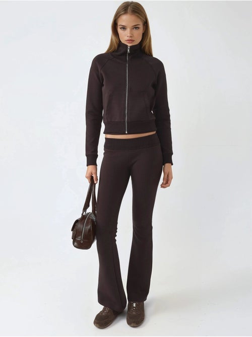 Veste zippée en mélange de coton avec col. Busem - Kiabi Veste zippée en mélange de coton avec col. Busem - Kiabi