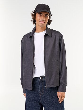 Veste zippée unie