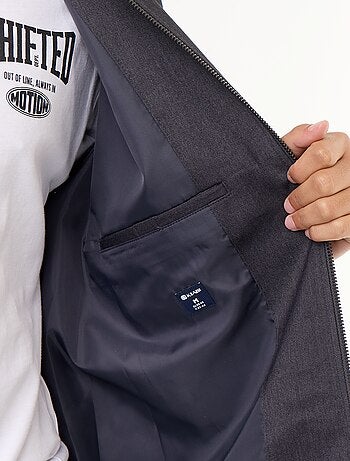 Veste zippée unie
