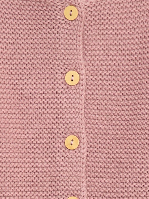 Vestje in eenvoudige ribbelsteek - Kiabi