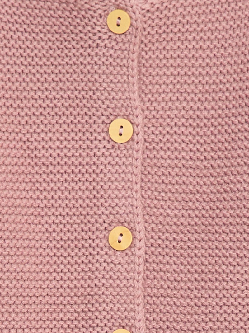 Vestje in eenvoudige ribbelsteek Rose - Kiabi