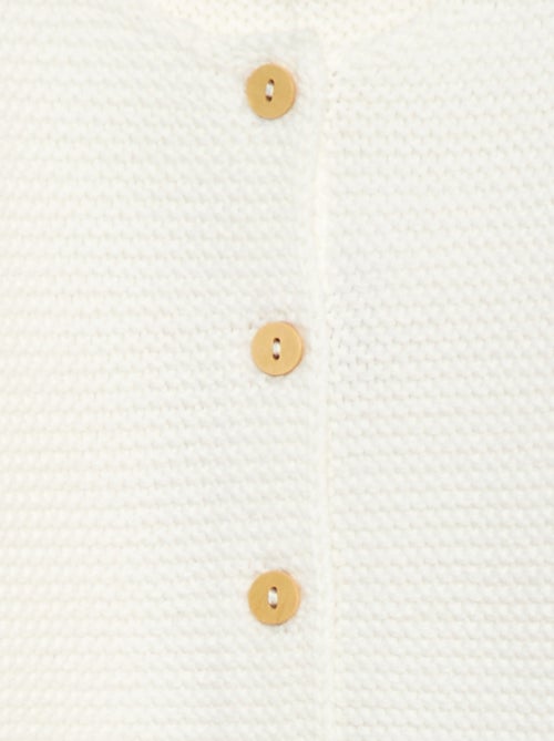 Vestje in eenvoudige ribbelsteek - Kiabi