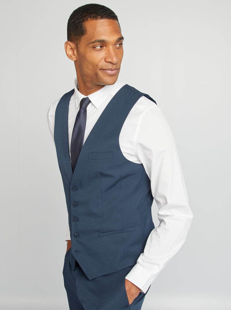 Vestje in oberstijl BLAUW - Kiabi