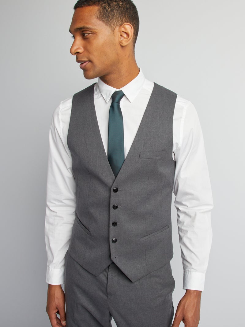 Vestje in oberstijl GRIJS - Kiabi