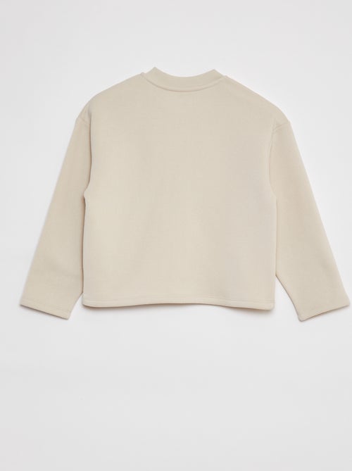 Vestje met lange mouwen en drukknoopsluiting - Kiabi