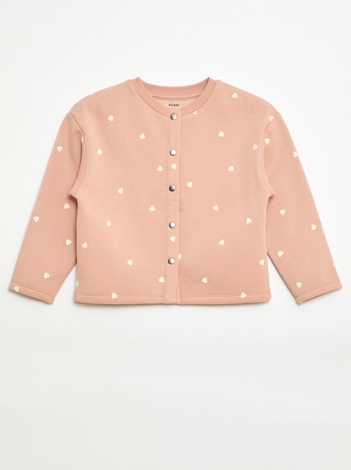 Vestje met lange mouwen en drukknoopsluiting - Kiabi