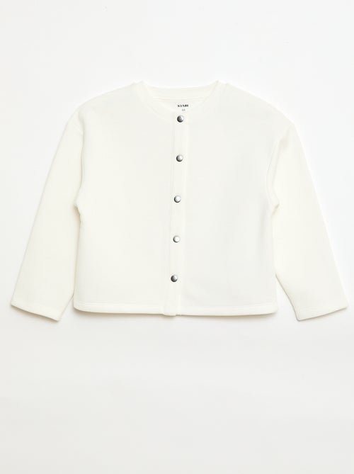 Vestje met lange mouwen en drukknoopsluiting - Kiabi