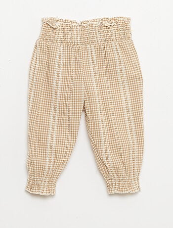 Vichy 2-delige set: blouse en broek