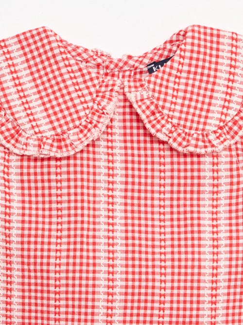 Vichy 2-delige set: blouse en broek - Kiabi