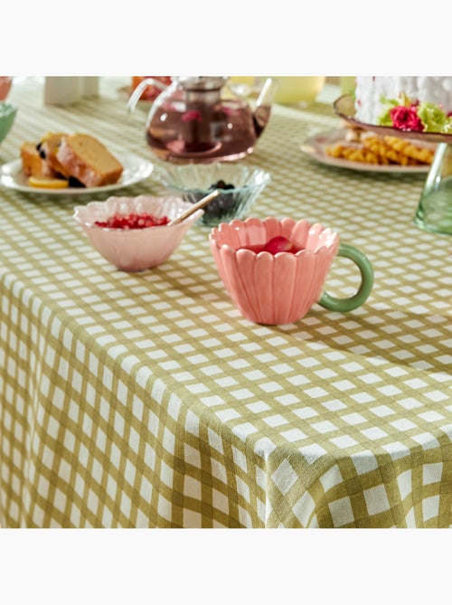 Vichy-katoenen tafelkleed voor een rechthoekige tafel - Kiabi Vichy-katoenen tafelkleed voor een rechthoekige tafel - Kiabi