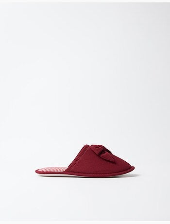 Vichy-pantoffels, mo fashion