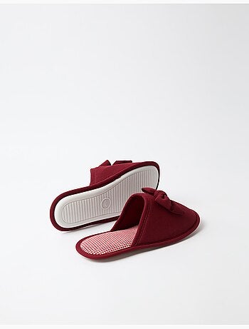 Vichy-pantoffels, mo fashion