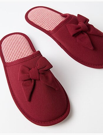 Vichy-pantoffels, mo fashion