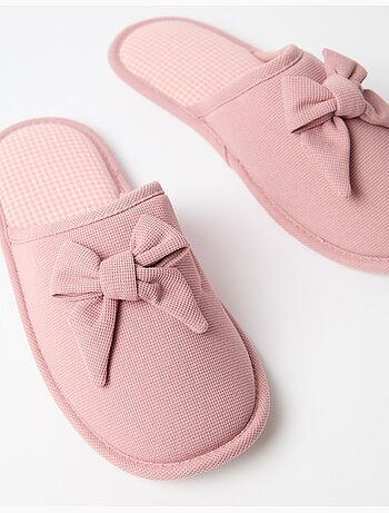 Vichy-pantoffels, mo fashion