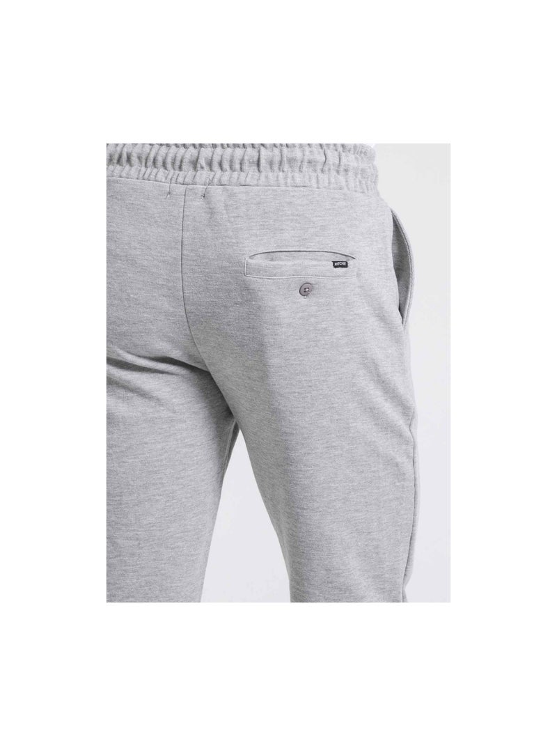 VICTORIAVIL fleece chino broek Grijs - Kiabi