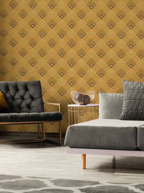 Vierkant art deco behang - Kiabi Vierkant art deco behang - Kiabi