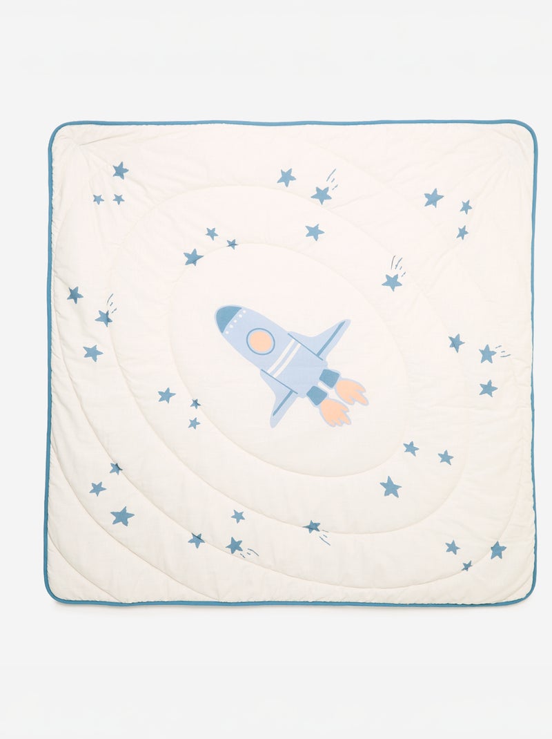 Vierkant vloerkleed Blauw - Kiabi