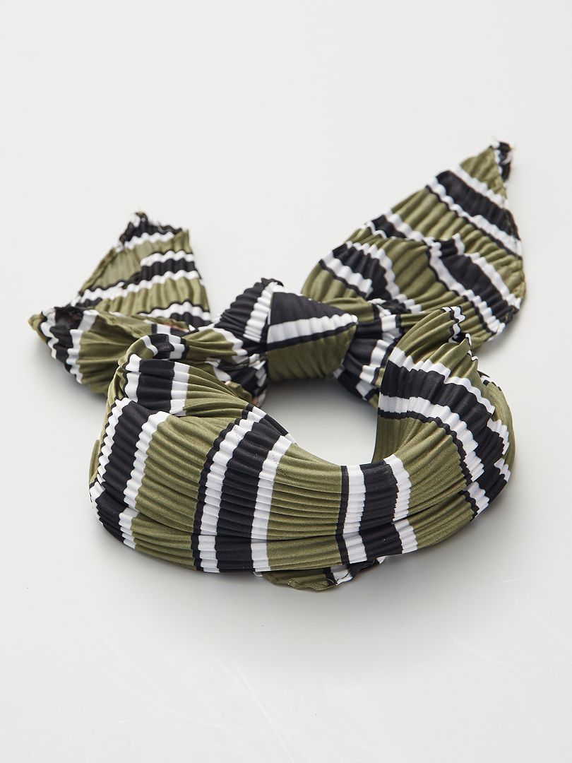 Vierkante foulard met plooien khaki - Kiabi