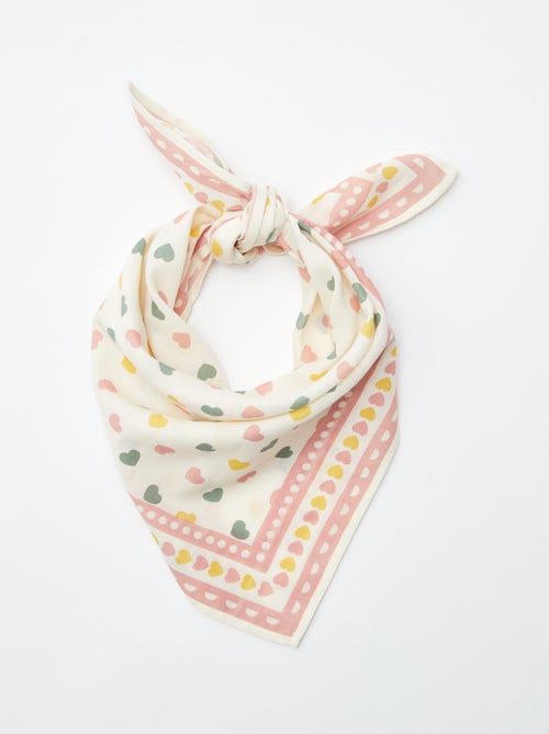 Vierkante foulard met print - Kiabi