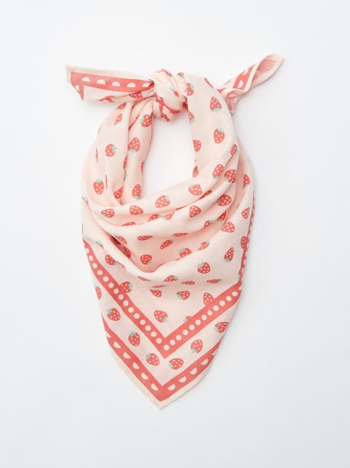 Vierkante foulard met print - Kiabi