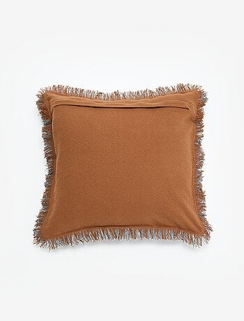 Vierkante kussenhoes met franjes 45 x 45 cm