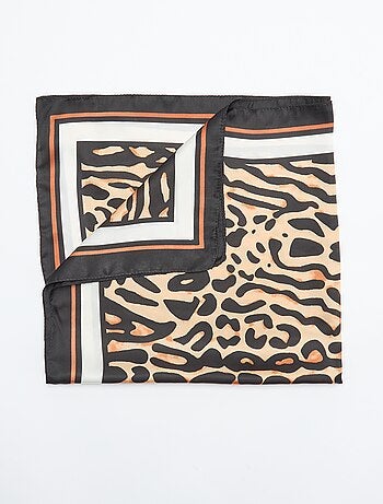 Vierkante sjaal met luipaardprint