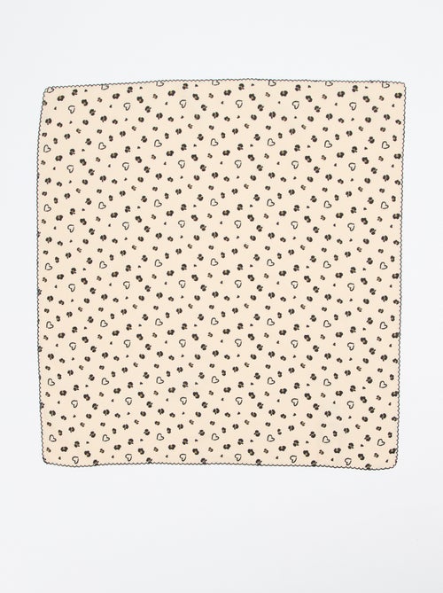 Vierkante sjaal met print - Kiabi
