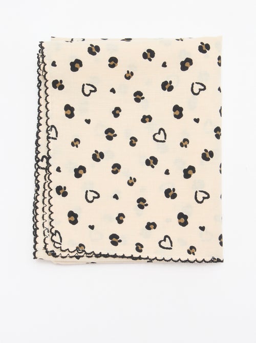 Vierkante sjaal met print - Kiabi