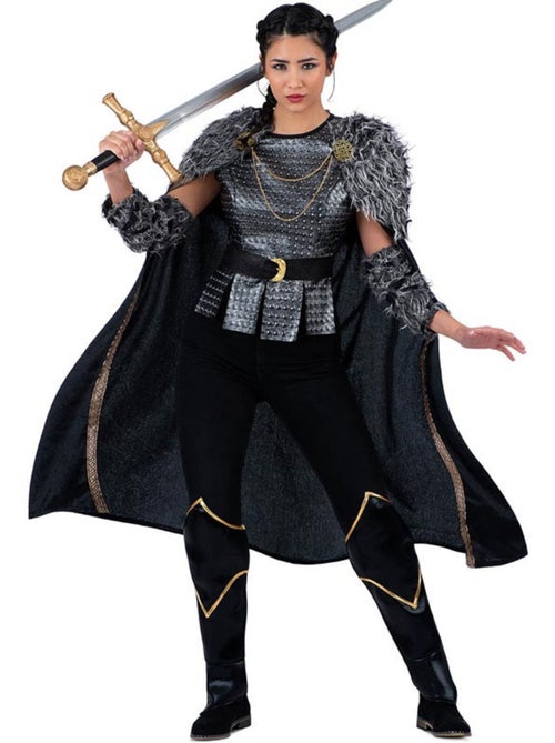 Vikingvrouwenkostuum met cape - Kiabi