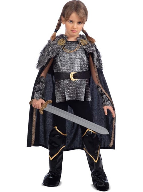 Vikingvrouwenkostuum met cape - Kiabi