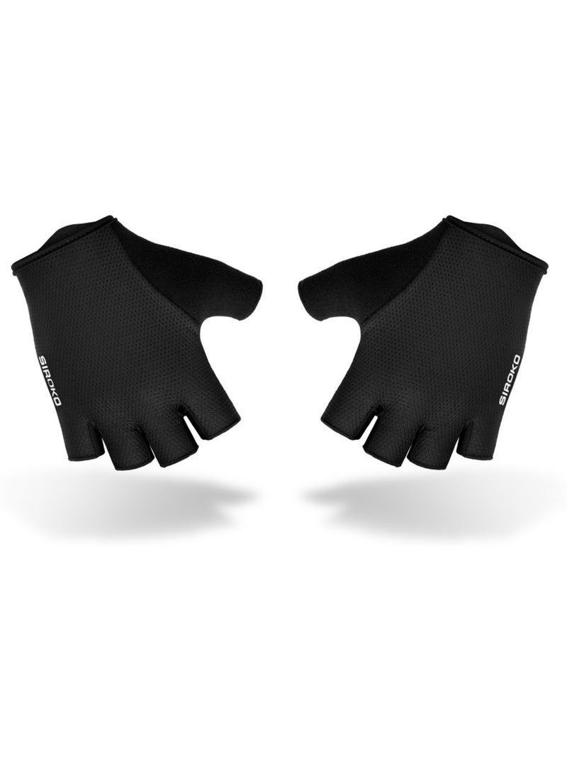 Vingerloze fietshandschoenen Zwart - Kiabi