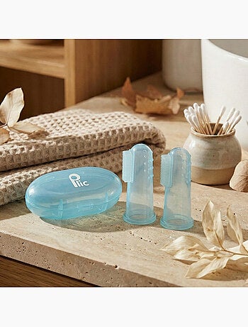 Vingertandenborstel silicone baby set 2