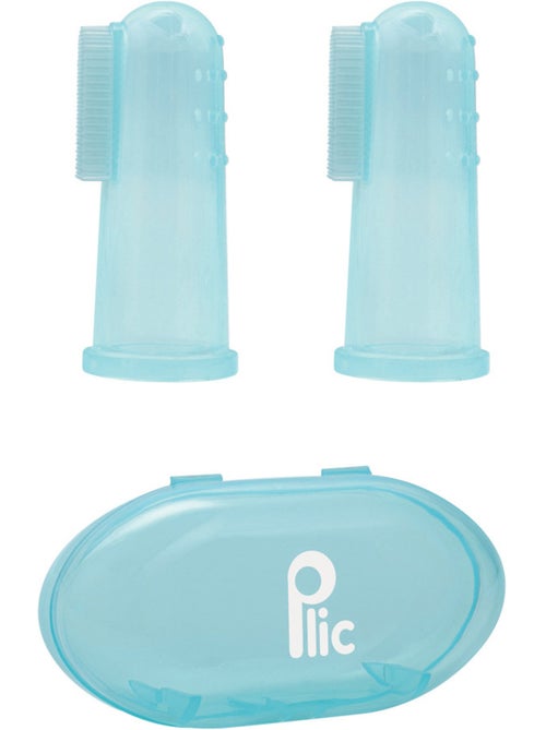 Vingertandenborstel silicone baby set 2 - Kiabi