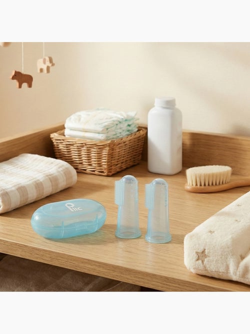 Vingertandenborstel silicone baby set 2 - Kiabi