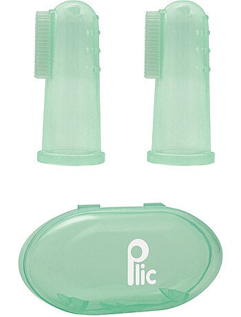 Vingertandenborstel silicone baby set 2