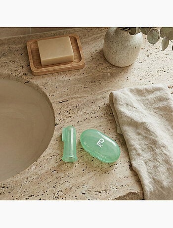Vingertandenborstel silicone baby set 2