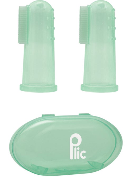 Vingertandenborstel silicone baby set 2 - Kiabi