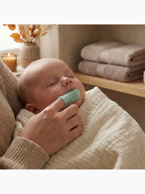 Vingertandenborstel silicone baby set 2 - Kiabi