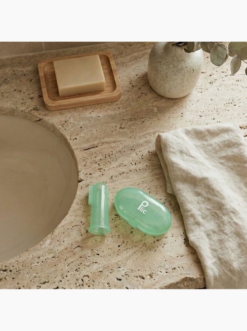 Vingertandenborstel silicone baby set 2 - Kiabi