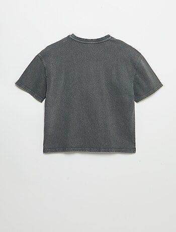 Vintage T-shirt met korte mouwen en skateprint