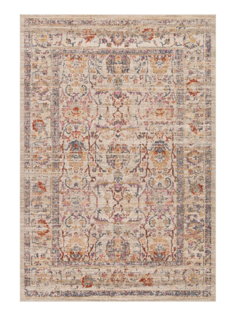 Vintage woondecoratie vloerkleed Beige - Kiabi