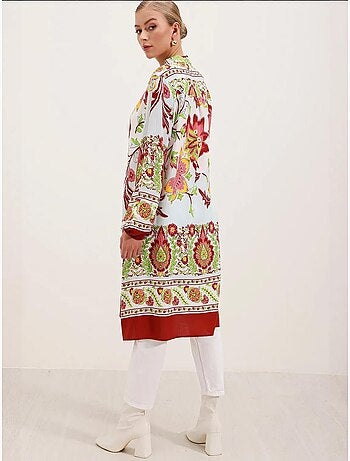 Viscose jurk met patroon bdart